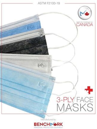 3 ply disposable face masks made in Canada