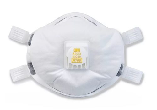 3M 8233 N100 Industrial Respirator with Valve